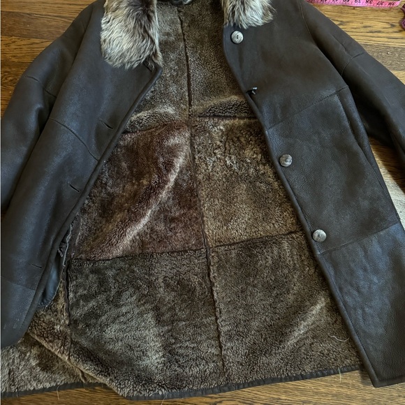 Siennastudio brown shearling jacket - Picture 11 of 13